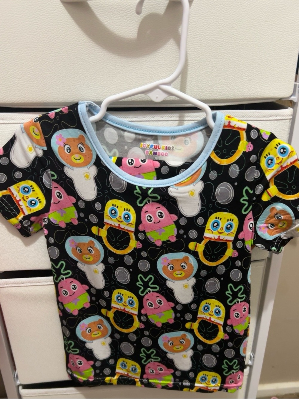 2T spongebob babies bamboo short set